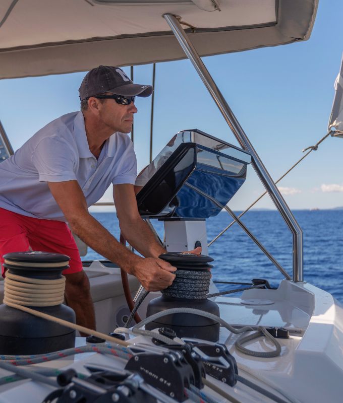 photo de skipper pour location de bateau en Corse avec équipage de navigation de My way Yachting
